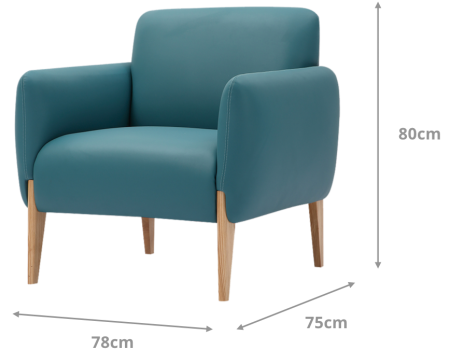 Arthur 1 Seater Dimensions