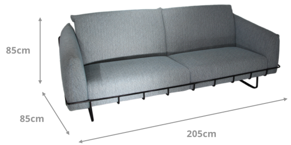 Marco 3 Seater Sofa Dimensions