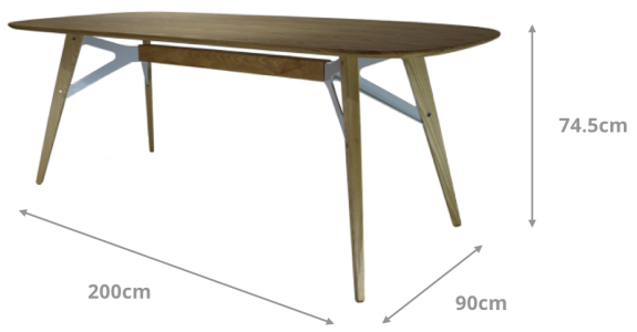 Dustin Dining Table Dimensions